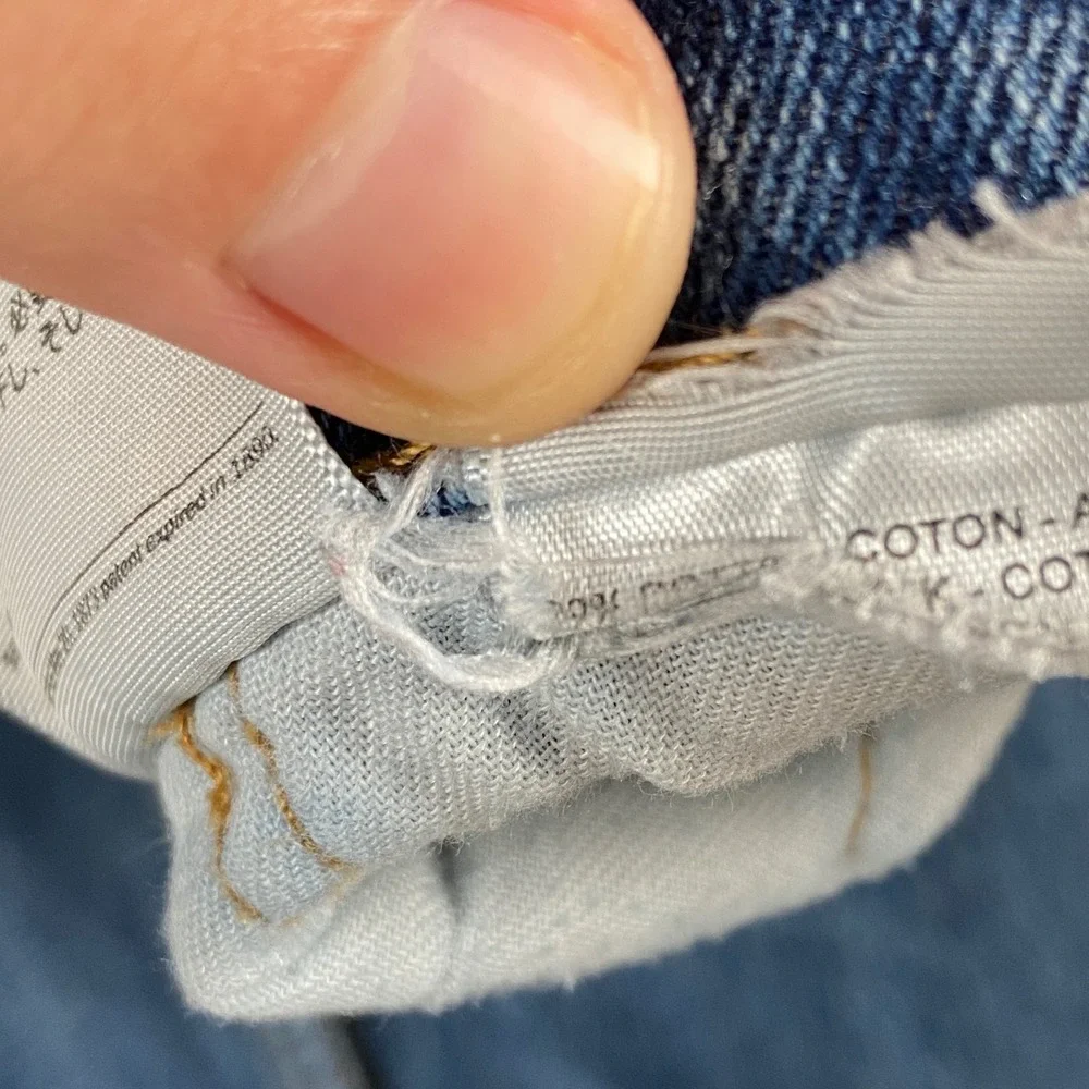 Levi's 505 Jeans Men 34x30 Blue Denim Regular Fit Straight Leg Cotton Blend Pant
